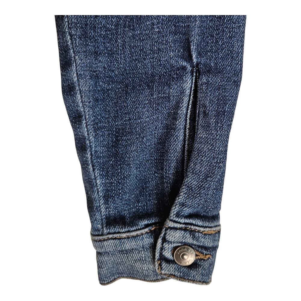 ZARA Women's S Z1975 Jean Jumpsuit Boiler Blue Denim Straight Leg 31 x 29.5 - Picture 7 of 10